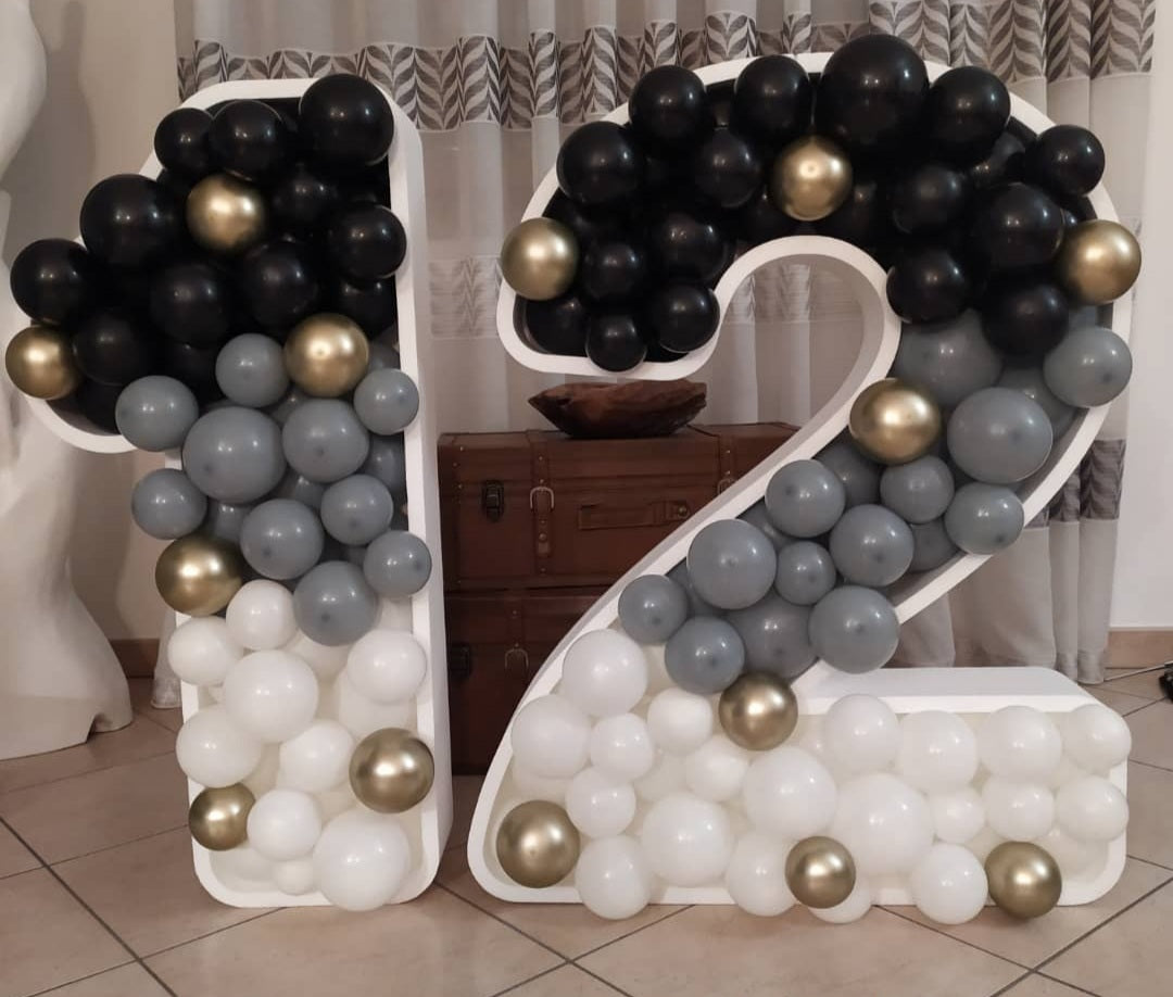 Numero porta palloncini da h 95 cm
