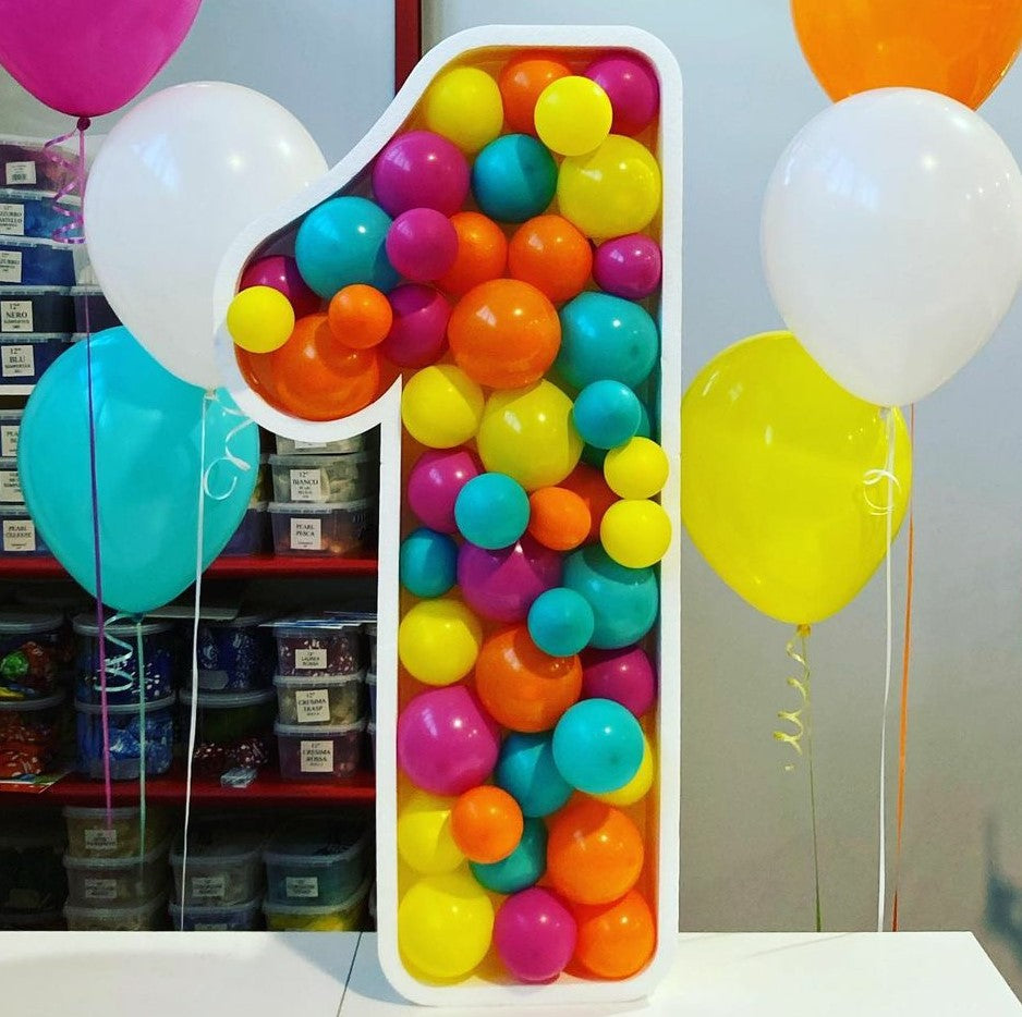 Numero porta palloncini da h 95 cm