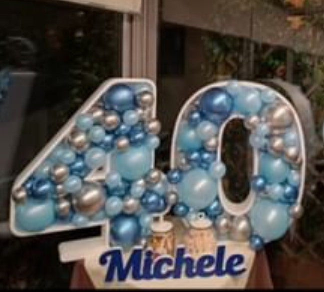 Numero porta palloncini da h 95 cm