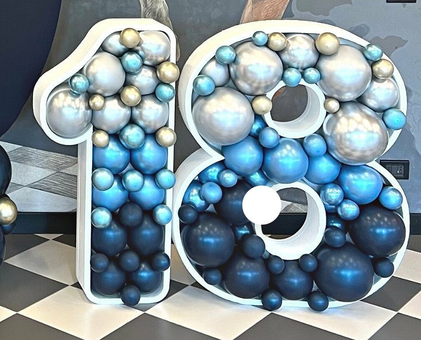 Numero porta palloncini da h 95 cm