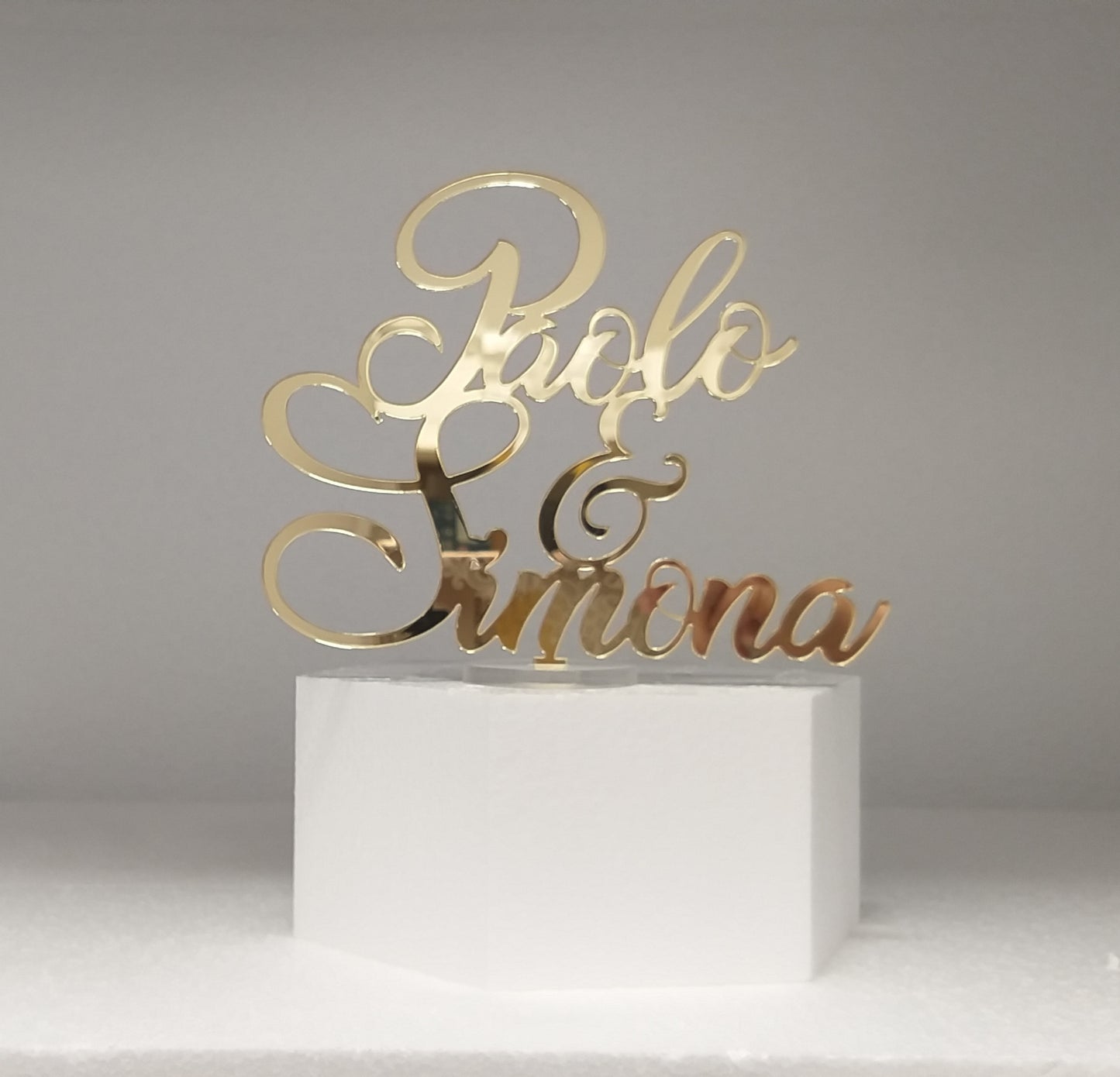 Cake topper personalizzato per matrimonio