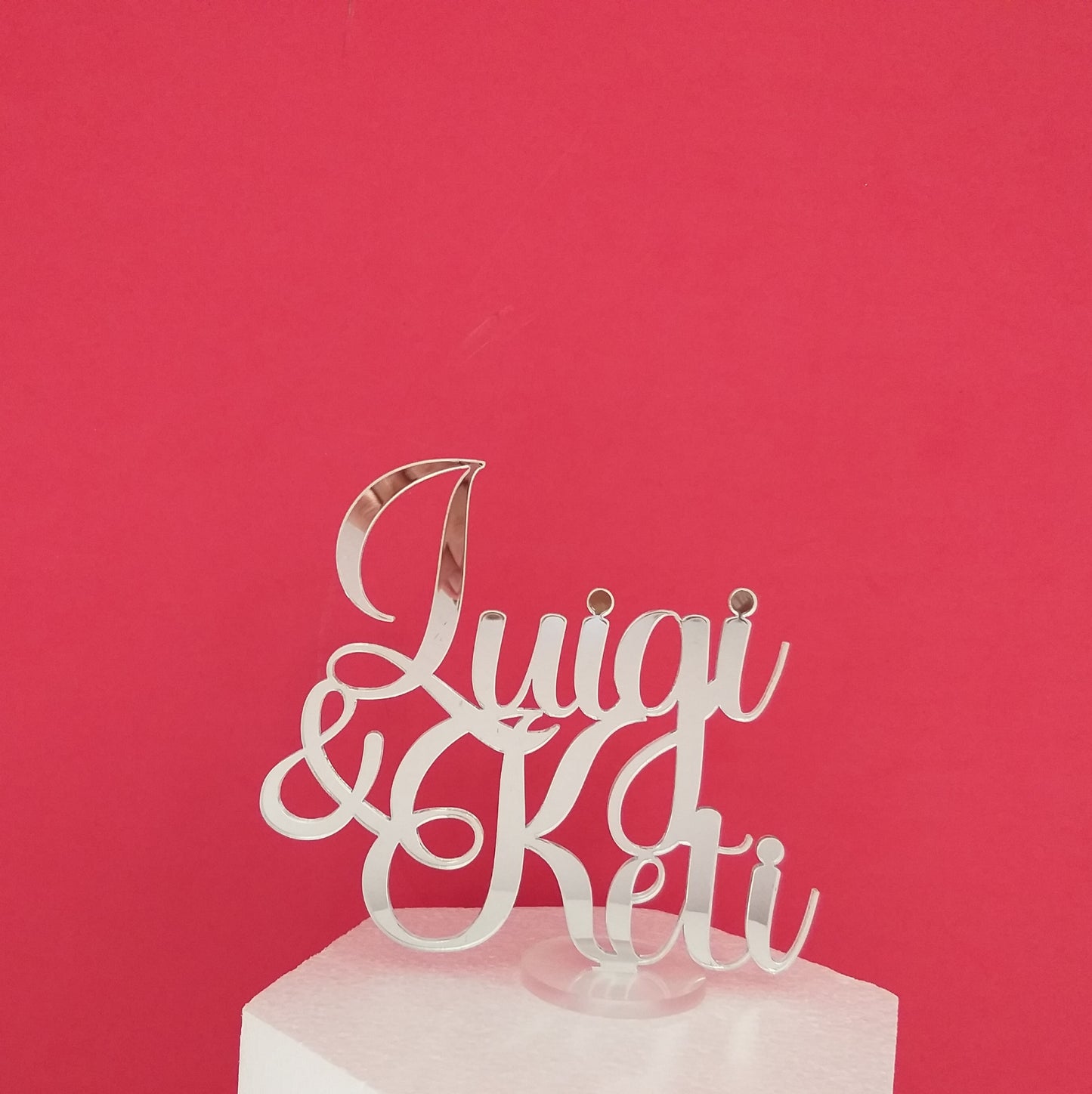 Cake topper personalizzato per matrimonio