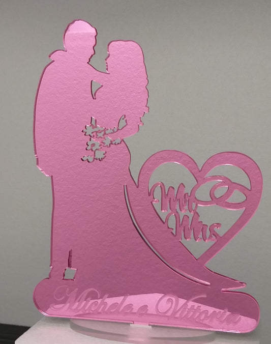 Cake topper personalizzato per matrimonio